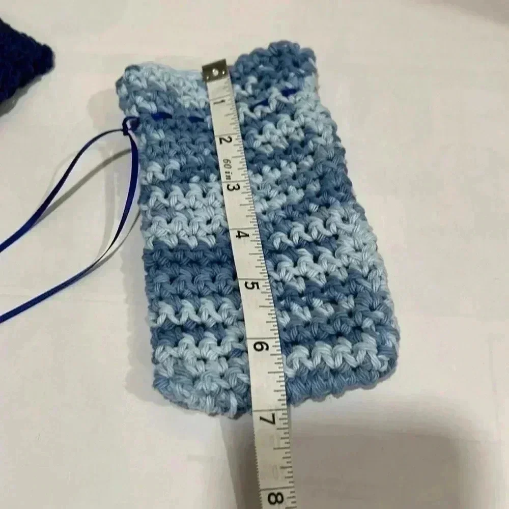 100% Cotton Handmade Washcloth & Soap Saver